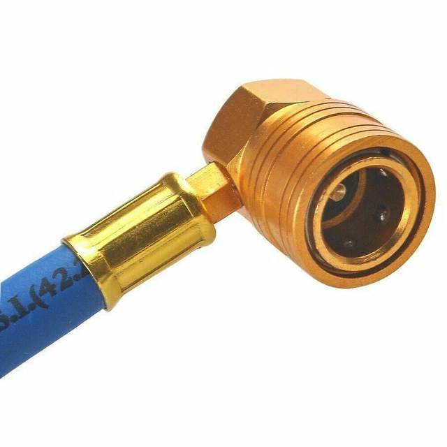 Tuyau Réfrigérant Climatisation 1.5m 600PSI - 1/4" SAE - Pour R134a, R22 - Bleu, Rouge, Jaune