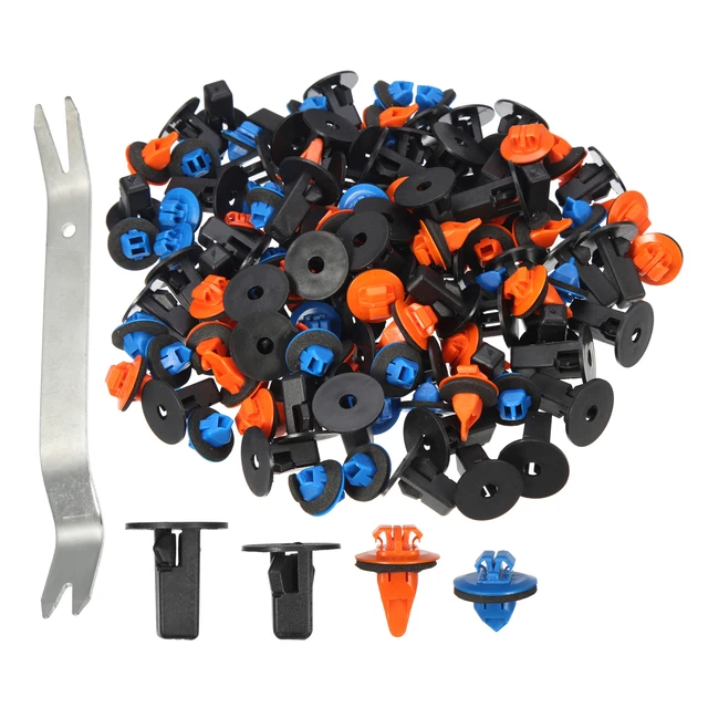 Set Di 50 Clip Di Fissaggio In Plastica Nera Per Auto - Diametro 5 Mm, Per Paraurti E Pannelli - Foto 5