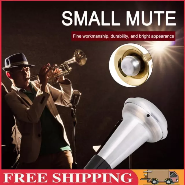 Trumpet Mute Rubber Aluminum Alloy Trumpet Silencer Lightweight Trumpet Mute