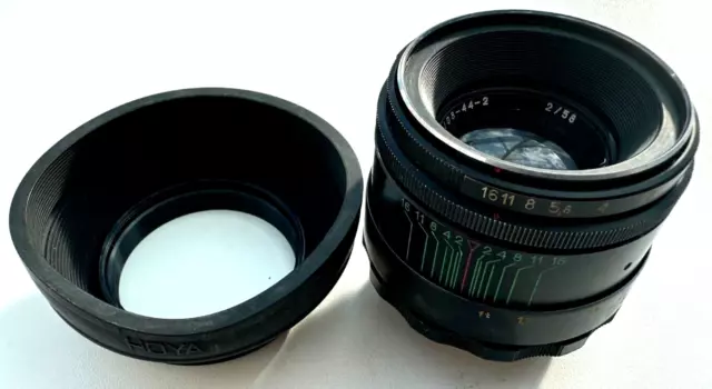 HELIOS 44-2  2/58mm F2 KMZ, M42 Screw Mount Vintage Lens USSR