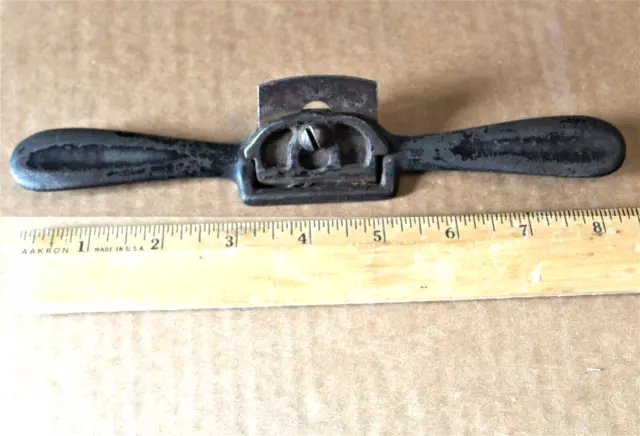 Vintage Iron Spokeshave Spoke Shave - Wood Plane  8 1/2"