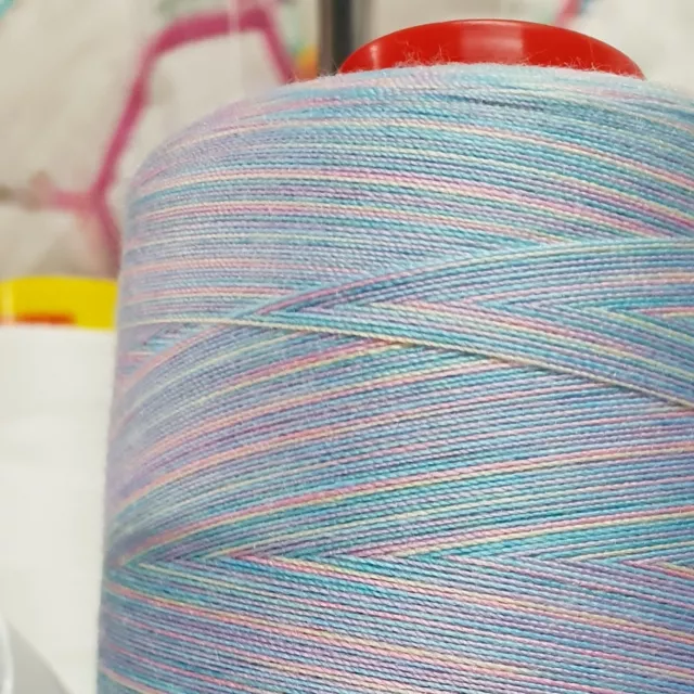 Unicorn Kisses Twisted Threads, 5000M Overlocker Thread, 100% spun polyester