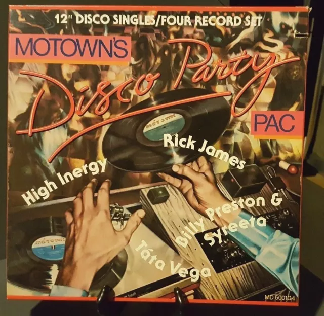 Motown's Disco Party Pac - 4 Record Set- Vinyl Mix 12" - Ex/M - Rare - Usa 1979