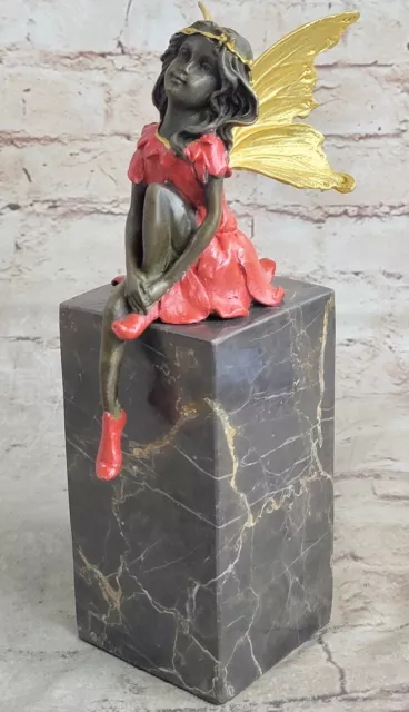Museum-Quality Butterfly Angel Bronze Sculpture | Unique Handmade Figurine Deal