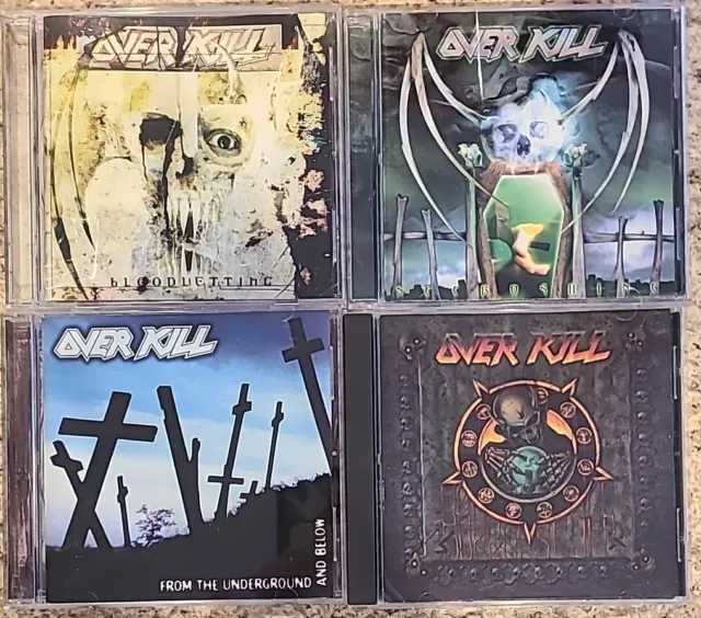 Over Kill 4 Cd Lot The Wings Of War Ironbound The Electric Age