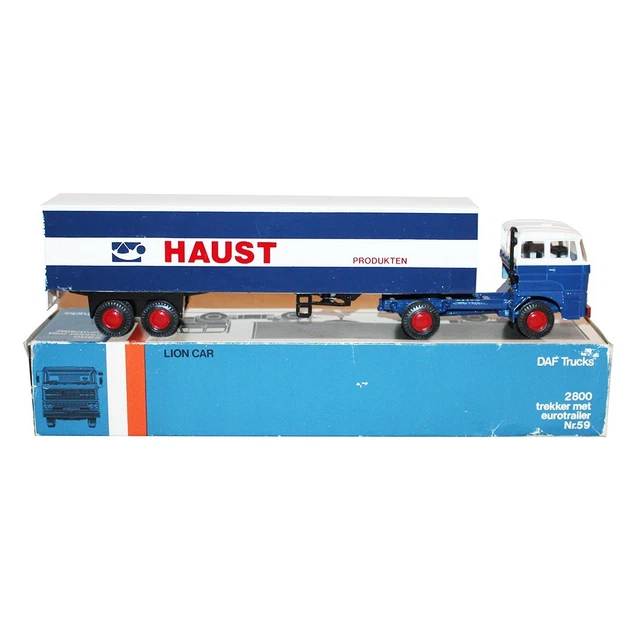 Lion Toys 1:50 - 1 - Camión a escala - DAF Truck N2800 3 asser met huif