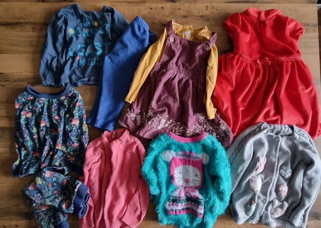 Pacchetto vestiti bambine 18-24 mesi abiti caldi