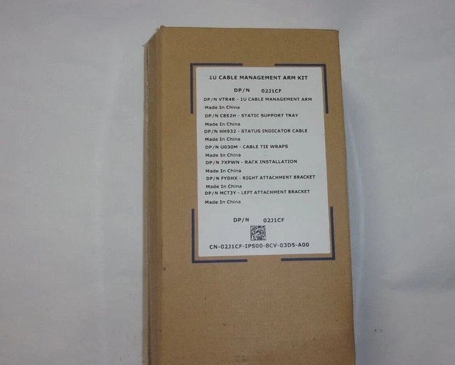 Dell 1U Cable Management Arm Kit  02J1Cf 2J1Cf