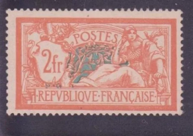 Frankreich Stamp Briefmarke Yvert N° 145 " Merson 2F Orange Und Grün Blau " Neu
