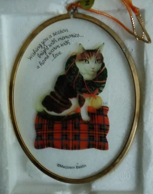 KITTEN Ornament NEW Marjolein Bastin SUNCATCHER Hanging Decor - NEW IN BOX