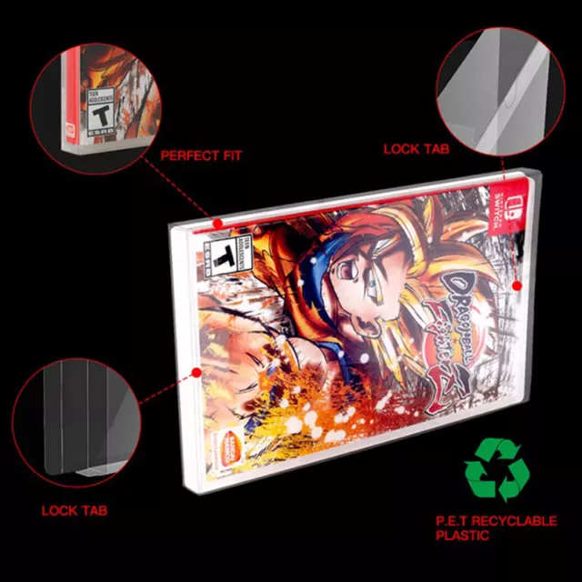 For  Switch Game Case Resealable Protective Sleeve OPP Plastic BaFE