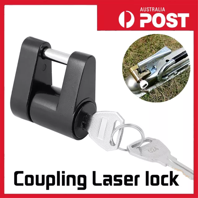 Hitch Pad Pin Lock Coupling Laser Lock Snap On Latch Tow Ball Caravan Trailer Oz