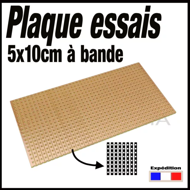 922B# plaque d'essais à bande format 5x10 cm   -- breadboard PCB