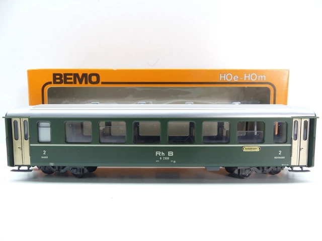 Wagon Bemo 3284 126 RhB 2e Classe HOm - Occasion - Comme Neuf