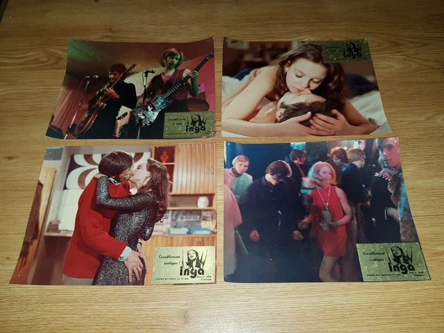 Lot de 8 photos d'exploitation de cinéma du film: TERRIBLEMENT EROTIQUE INGA