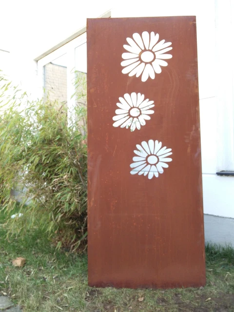 EDELROST SICHTSCHUTZWAND ROST Sichtschutz aus Metall 1mm H180*B75 cm