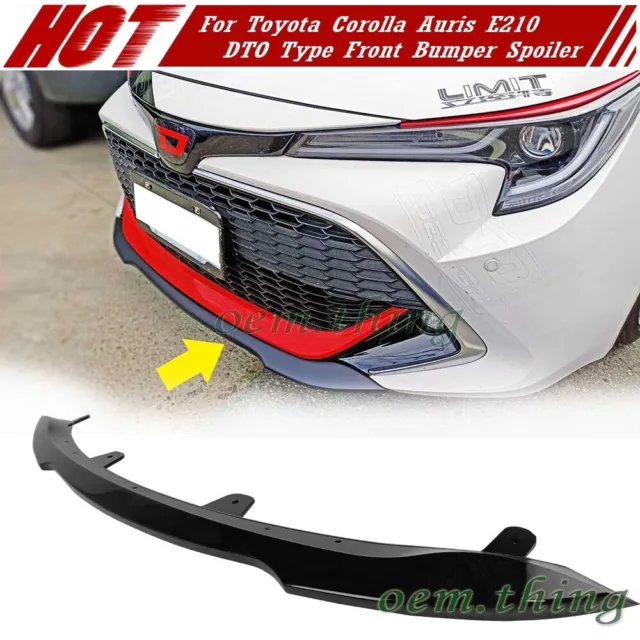 19up Fit FOR TOYOTA Corolla AURIS E210 Hatchback DTO Front Bumper Spoiler Paint