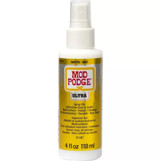 Plaid Mod Podge Ultra Matte Spray On Glue & Sealer 4oz