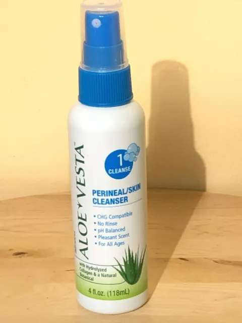 Convatec~Natural Botanical Aloe Vesta Perineal / Skin Cleaner Spray Pump 4oz.