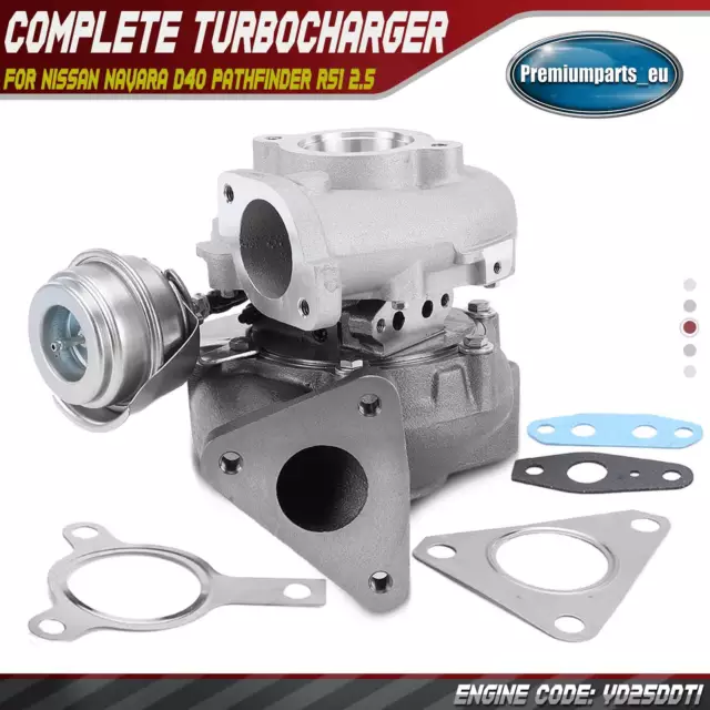 Turbo Turbocharger for Nissan Navara D40 Pathfinder R51 2.5 YD25DDTi 751243-02