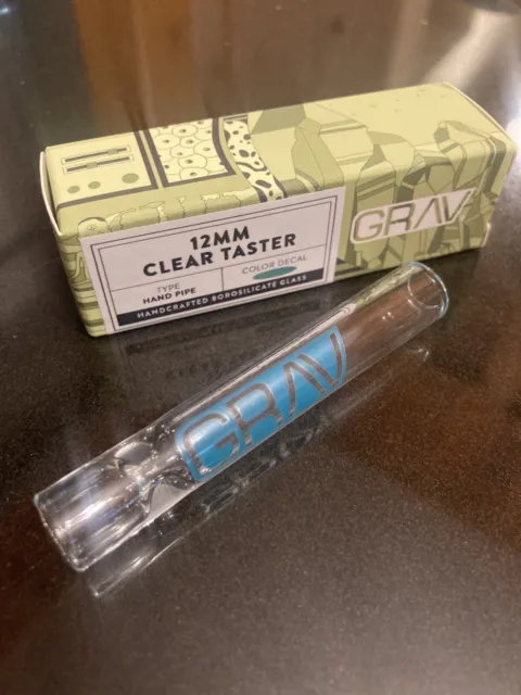 One Hitter GRAV Labs Handmade Borosilicate Glass Pipe 3" / 12mm New in Box