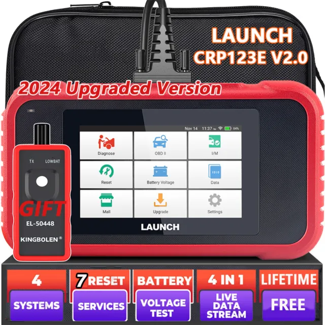 LAUNCH CRP123E Car OBD2 Scanner Code Reader Check Engine ABS SRS Diagnostic Tool