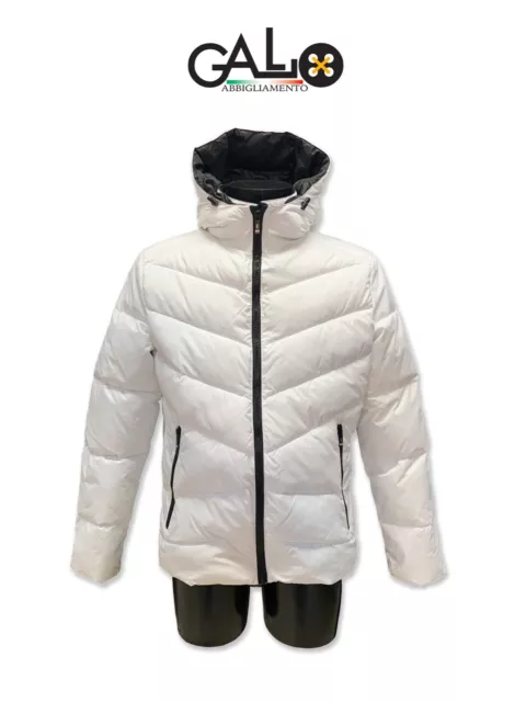 OCCASIONE GIUBBOTTO UOMO Bianco Imbottito Datch Inverno M L Xl