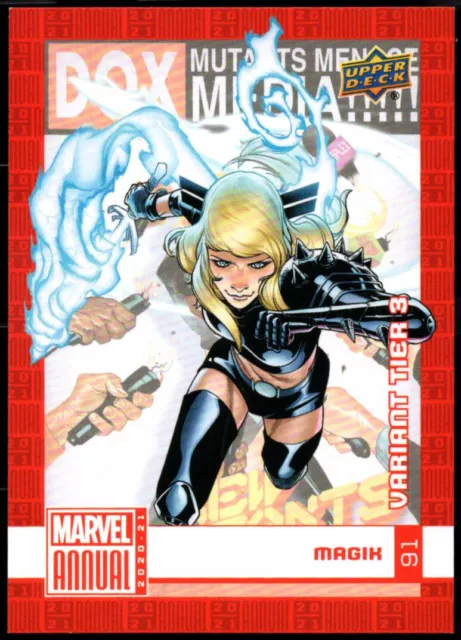 2020/21 UD Upper Deck Marvel Annual "TIER 3" SP Variant Card #91....MAGIK