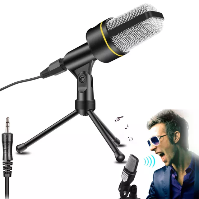 Professional Condenser Microphone Mic Audio Studio Sound Recording + Shock Mount