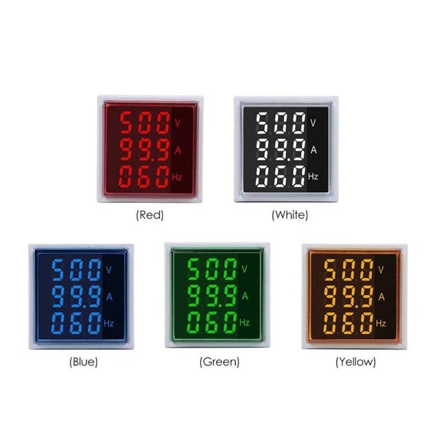5 Misuratori Di Tensione Digitali LED 3.0-30V DC – Voltmetro Mini Alta Precisione 0.36″ – Protezione Antinversione