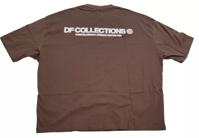 Asos Design DF COLLECTION  T Shirt Mens Size Small Brown 2