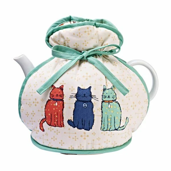 Tejedores de Ulster Pasarela Gatos Manguito Decorativo Té Acogedor Té de la Tarde Regalo Hogar