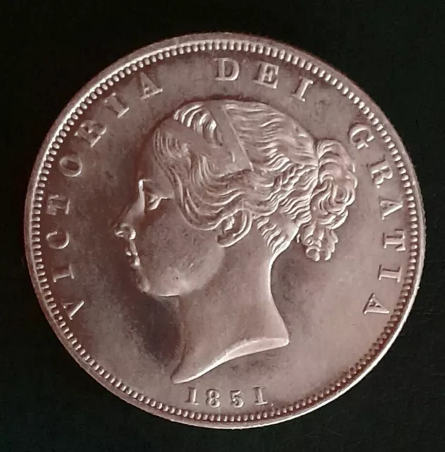 1851 Retro Halfcrown. Souvenir Gap Filler. Exact same size/weight as original.