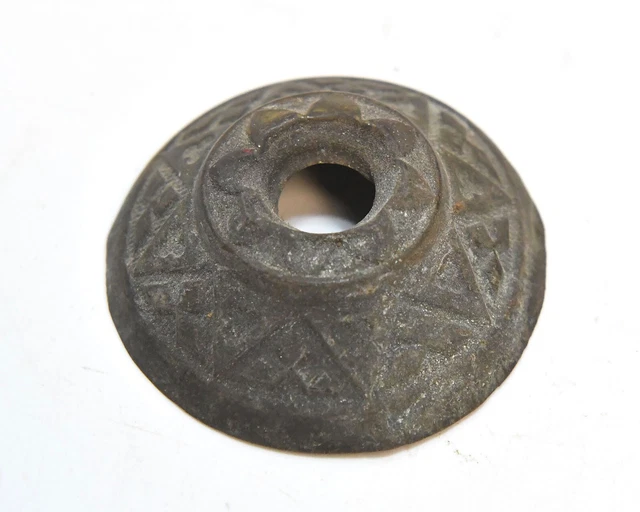 Vintage Eastlake Style Pressed Metal Ceiling Cap For Ceiling Hook