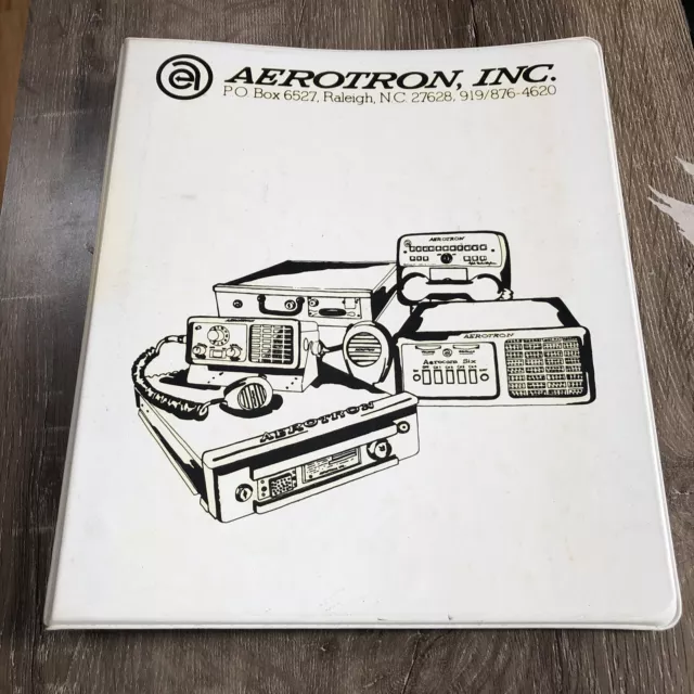 Aerotron Radio 3 Ring Binder Only Vintage Empty Raleigh, NC