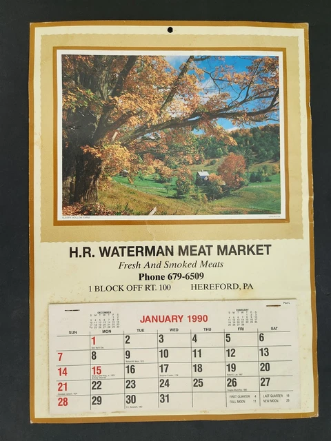 Calendrier Publicitaire Vintage 1945-7 Keen Kutter - Celluloïd - Objet De Collection Occasion