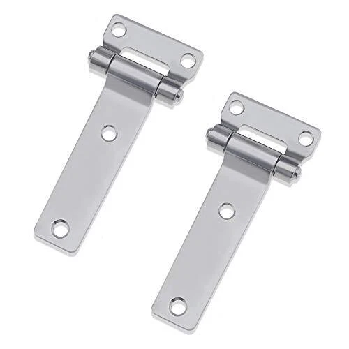2pcs Charnières de Conteneur Type T 304 en Acier Inoxydable pour Camions Van Car