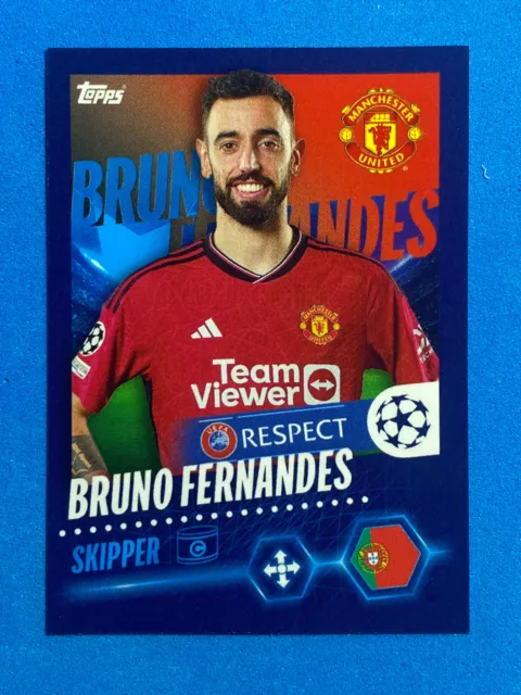 Topps Champions League 2023-24 2024 n.322 Bruno Fernandes (Manchester United) ⚽⚽