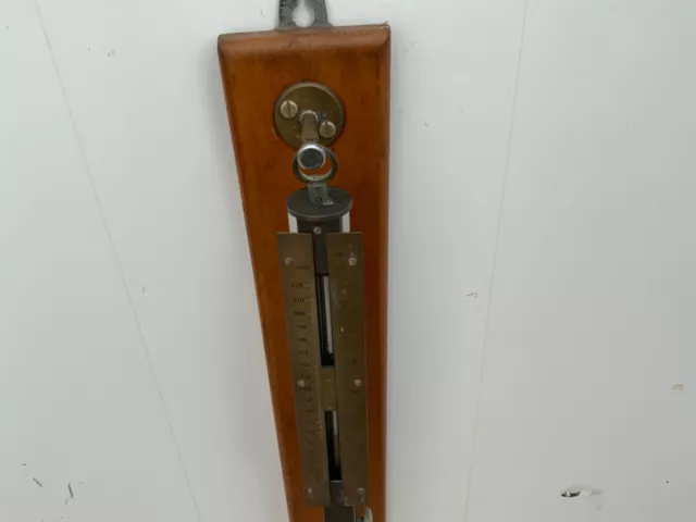 Stick Barometer on mahogany backboard 2