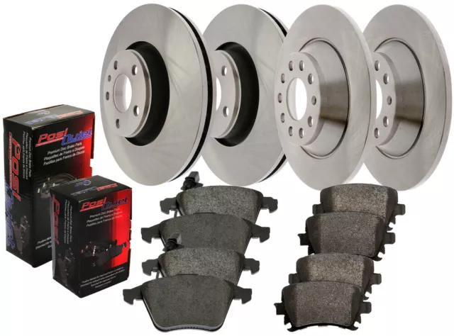 Disc Brake Upgrade Kit-OE Plus Pack - Front and Rear fits 90-92 Mercedes 300TE