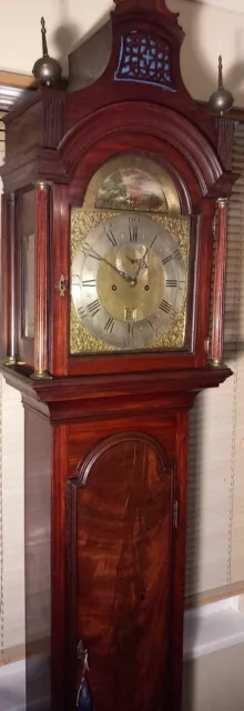 Antique Brass Dial  With Automation  Fox   Longcase / Grandfather Clock