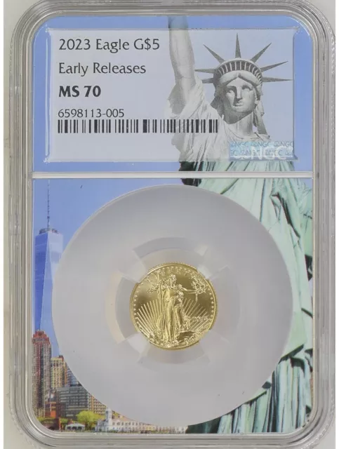 2023 American Gold Eagle NGC MS70 Early Release - Lady Liberty Label BX3-10