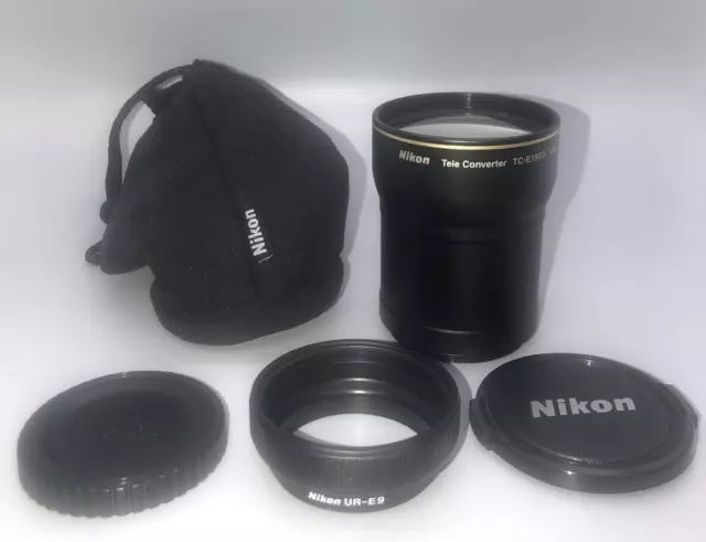 Nikon TC-E15ED 1.5x Tele Converter for Coolpix 5400 5700 8700 w Bag & UR-E9 Lens