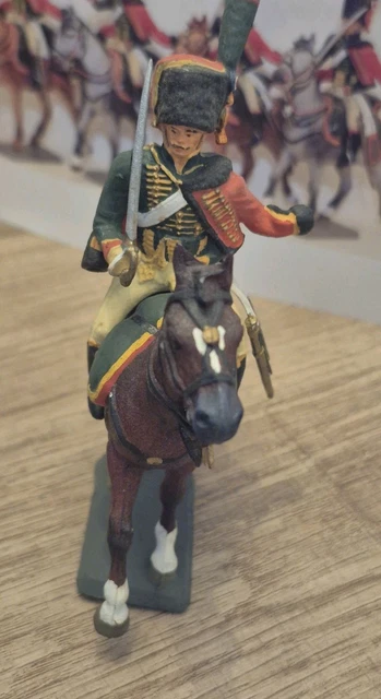 Figurine Starlux 1:32 Gendarme D'élite à Cheval Trompette - Premier Empire