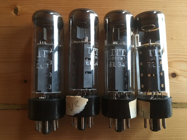 Lampe EL84 / 6BQ5 Mullard – Tube NOS, étiquette Variable, Fabrication D’époque, X1
