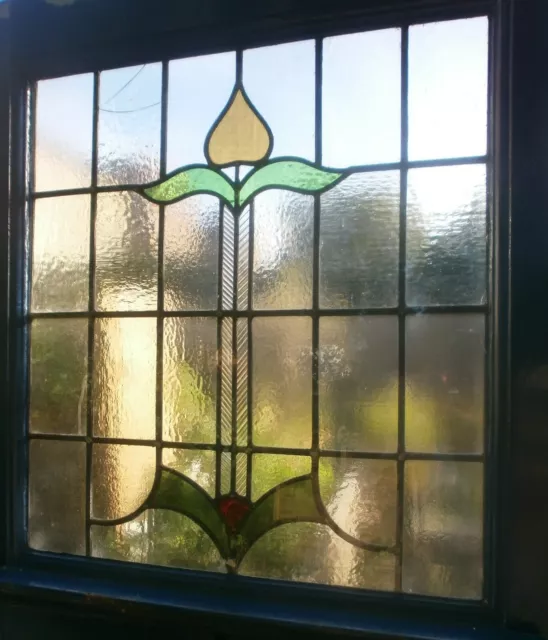 Antique stained glass front door 1930s