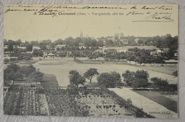 CPA " CLERMONT - Vue générale, côté Est