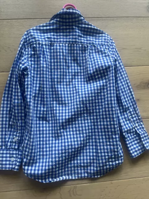 CREWCUTS  Kids' Secret Wash shirt in light-blue gingham Boys Size 4-5 3