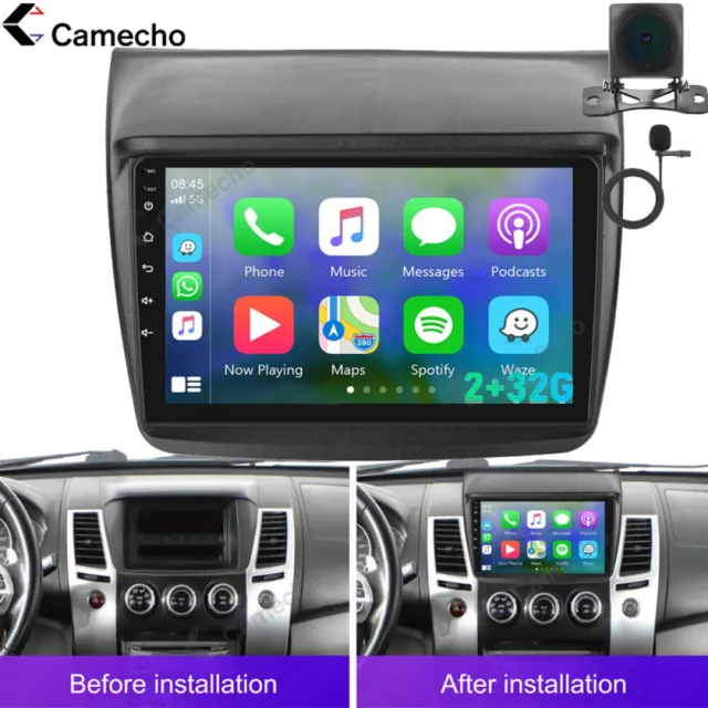 9" Car Radio Android 13 Carplay For Mitsubishi Pajero Sport 2 L200 Triton Camera