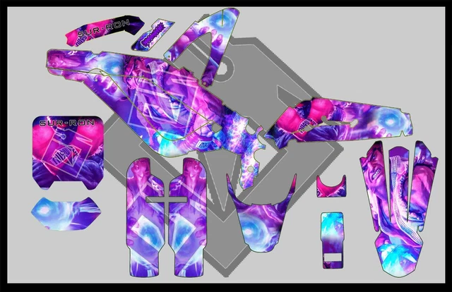 Ron Graphics SUR-RON GRAPHICS KIT for Sur-Ron Light Bee X Surron Wrap Sticker ...